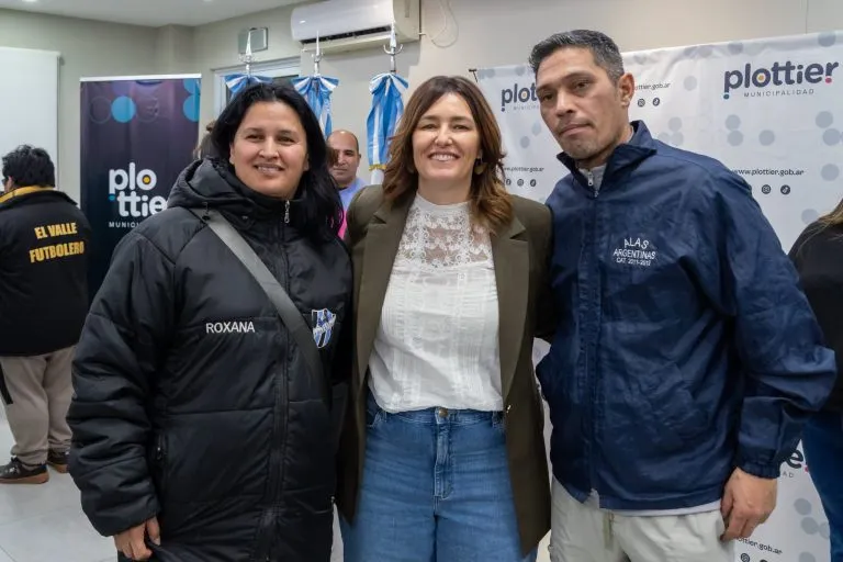 Imagen de Más apoyo para los clubes deportivos de Plottier